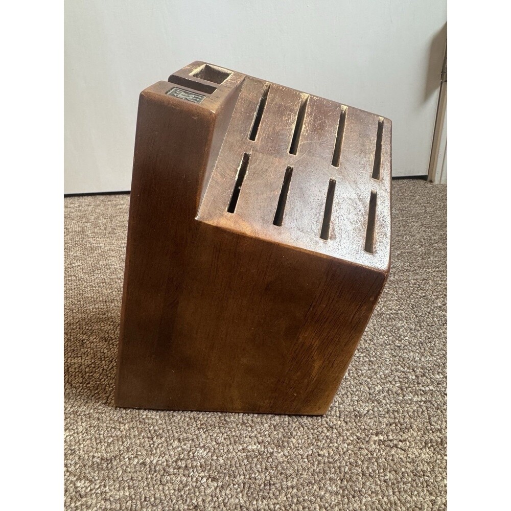 ZWILLING Pro 10-slot Knife Block - Walnut - Used Condition - Picture 2 of 5